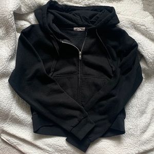 Garage Black Cropped full zip